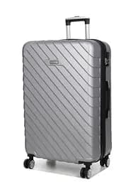 Валіза велика L ABS-пластик Madisson Snowball 03403 78х52х32см 103+17л Срібна