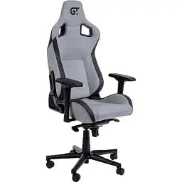 Геймерское кресло GT Racer черное со светло-серым (X-8005 Light Gray/Black Suede)