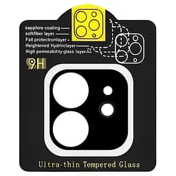 Захисне скло на камеру Full Block (тех.пак) для Apple iPhone 11 (6.1) Чорний