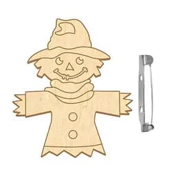 Заготовка броши для раскрашивания "Городское пугало" Fabrika Decoru FDZB-107