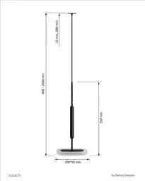 Підвісний світильник Babich Studio FOG 210 Black (RAL 9005) - мініатюра 2