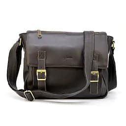 Чоловіча шкіряна сумка через плече з телячої шкіри TARWA 30.5х10х24 см sum0028363