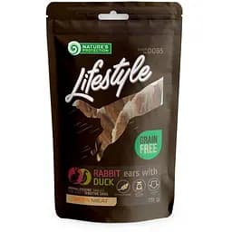 Лакомство для собак кроличьи уши с уткой Nature's Protection Lifestyle snacks for dogs rabbit ears with duck 75 г