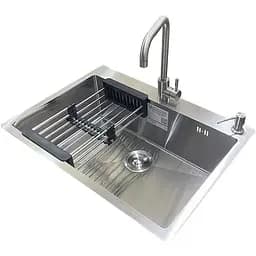 Комплект мийка + змішувач Romzha Arta U-650S Max (B)