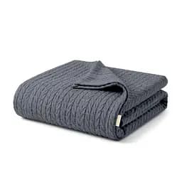 Плед-покривало Cosas Knitted Braid Stormy косичка 75х95 см (Blanket_64Stormy_KnittedBraid_75x95)