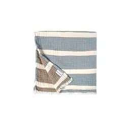 Рушник Lotus Home - Milana muslin lead blue-khaki 80x160 - мініатюра 3