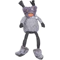 Дівчинка новорічна Yes! Fun 18х11х37 см сірий (973607) 