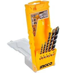 Набір свердел по бетону Ingco 4-10 мм 5 шт (AKD3051)