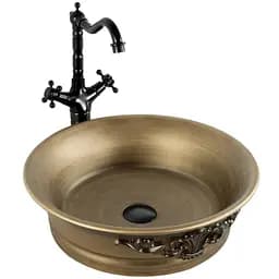 Умивальник Rea Betty накладний REA-U1057, коричневий