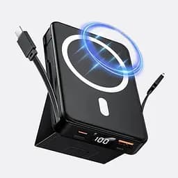 Бездротовий зарядний банк CROWATTS Mag-safe Power Bank ємністю 10000 мАг, PD 22,5 Вт з USB-C