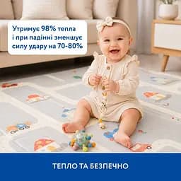 Великий двосторонній ігровий термокилимок Piccolino Транспорт 180х200х1 см (26000003) - мініатюра 7
