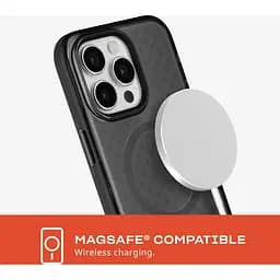 Оригінальний протиударний чохол Tech21 Evo Check MagSafe для Iphone 15 Pro Max (6.7") Smokey Black - мініатюра 6