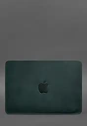 Шкіряний чохол BlankNote для MacBook 13 дюйм Зелений Crazy Horse - мініатюра 3