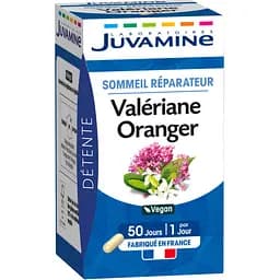 Натуральная добавка Juvamine Восстанавливающий сон Валериана + апельсиновое дерево 50 капсул