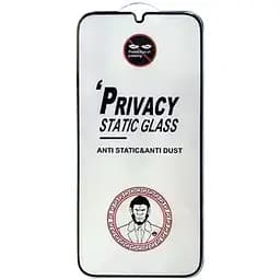 Захисне скло Privacy 5D (тех.пак) для Samsung Galaxy A15 4G/5G / M15 5G Чорний - мініатюра 2