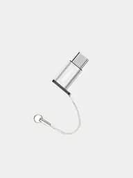 Адаптер Remax Nomi металевий 2 in 1 мicro USB/Type-C сіро-золотистий - мініатюра 4