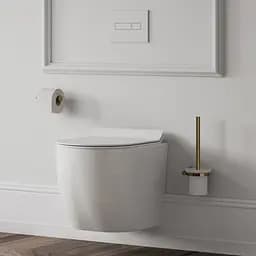 Йоржик для унітазу Omnires Modern Project gold MP60620GL, Золотий - мініатюра 2
