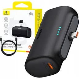 Зовнішній акумулятор Baseus Compact Type-C Edition 5000mAh 20W Black (P10068306113-00) [132858] - мініатюра 6
