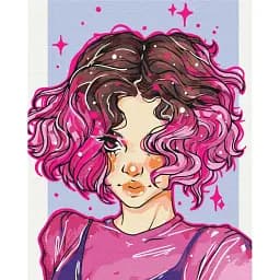 Картина по номерам Brushme Яркие локоны @nila_art_art 40x50 см