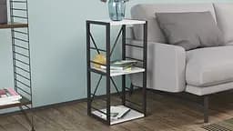 Етажерка 3/34 Ferrum-decor Серії Коннект 73x34x28 чорний ДСП Білий 16мм (FRD-104289) - мініатюра 3