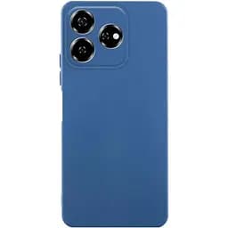 Чехол TPU GETMAN Liquid Silk Full Camera для ZTE Nubia V60 Синий / Navy blue