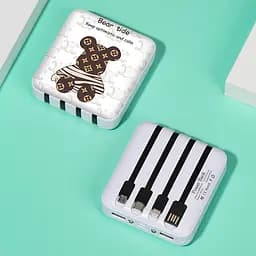 УМБ павербанк Power Bank 10000 mAh LVR 017 Bearbrick №1 (17684) - мініатюра 2