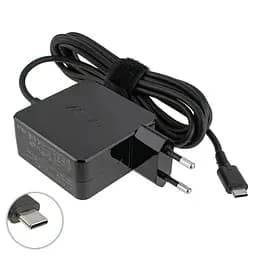 Блок живлення для ноутбука Asus USB-C 45W, Type-C, 19V, 2.37A, квадратний, адаптер+перехідник, Black - мініатюра 2