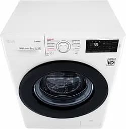 Пральна машина LG з фронтальним завантаженням F2J5HS9W, 7кг, 1200, A+++, Пар, глибина 45см, Дисплей, Інвертор, Білий (F2J5HS9W) - мініатюра 9