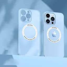 Ультратонкий чохол CasePro Ultra Thin MagSafe із захистом камери Blue для iPhone 13 Pro Max - мініатюра 2