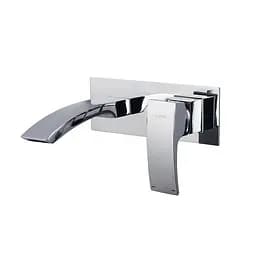 G1007-2 Змішувач для умивальника одноричажний настінний латунний корпус Ø35 хром Gappo 1/8 Хром