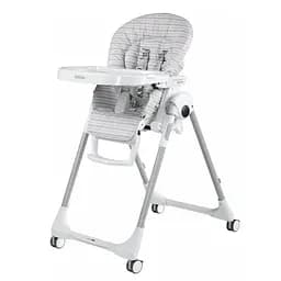 Стільчик для годування Peg-Perego Prima Pappa Follow Me Linear Grey, світло-сірий (IH01000000RIG56)