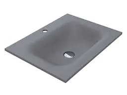 Умивальник Miraggio Jessel 600 mirastone gray 0001463, Сірий - мініатюра 4