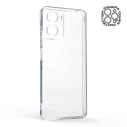 Прозрачный чехол для Motorola G06 4G/G06 Power 4G с защитой камеры, тонкий, силиконовый, бесцветный, ударопрочный, противоударный бампер с закрытой камерой, ArmorStandart (ARM89092) - мініатюра 2
