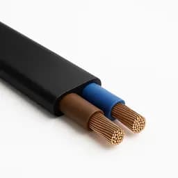 Провід ШВВП 2*1,5 "ДКЗ" Гост чорний ЄвроСтандарт негорючий (Сертифікат відповідності ГОСТУ)