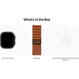 Смарт-годинник Apple Watch Ultra 3 49mm Black Titanium Case with Terra Cotta Alpine Loop Medium (MG9E4) - мініатюра 4