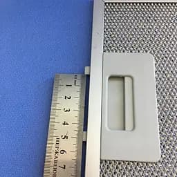 Набір алюмінієвих решіток на телескопічну витяжку Ventolux GARDA 60 (700) SLIM, LED ( 205*475 + 130*475мм) - мініатюра 6