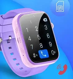 Дитячий смарт годинник Lemfo T-02 з прослуховуванням, 4G SIM-картою, відеодзвінками, GPS геолокацією, текстовим і голосовим чатом та кнопкою SOS Зелений - мініатюра 5