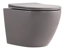 Унитаз подвесной Qtap Robin Ultra Quiet, с сиденьем Slim Duroplast/Soft-close/Quick relase QT13332381АSSG