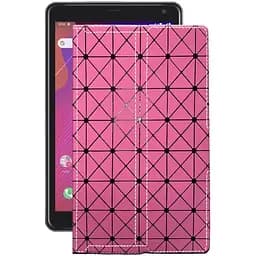 Чехол StatusCASE из экокожи для планшета Prestigio Q Pro Розовый ромб