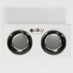 Hollky Base L — миски на підставці для середніх і великих собак (2 × 0,95 л, висота 20 см) - мініатюра 4