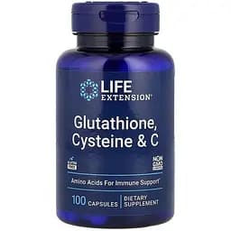 Антиоксидантный комплекс Life Extension Glutathione, Cysteine & C 100 капсул