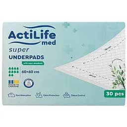 Пелюшки для малюків ActiLife Med Super 60 х 60, 30 шт (4820174981501)