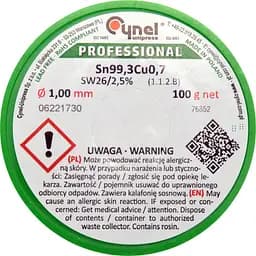 Припій без свинцю CYNEL Ø1 мм (76852) - мініатюра 2
