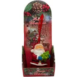 Ялинкова іграшка Дід Мороз Fujian Quanzhou Shunmei Group Co 6 см червоний полістоун декоративна новорічна фігурка (023196)