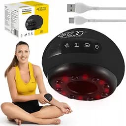 Массажная вакуумная банка 4FIZJO аккумуляторная с ИК прогревом 4FJ0517 Black (P-5907739318695)