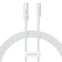 Дата кабель Baseus Gem Fast Charging Type-C to Type-C 100W (2m) (P10373000111-01) Moon White