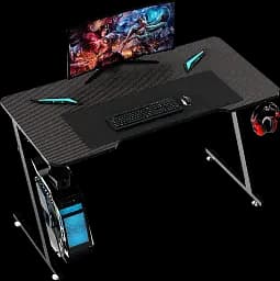 Геймерський комп'ютерний стіл GT Racer T-1213, 120x60x73  Black (T-1213 (120x60x73) Black) - мініатюра 2