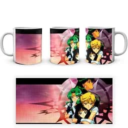 Кухоль GeekLand Sailor Moon Сейлор Мун Хотару Мічіру Сецуна SM 02.34 330 мл білий - мініатюра 4