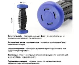 Масажний ролик для стоп, силіконовий - мініатюра 3