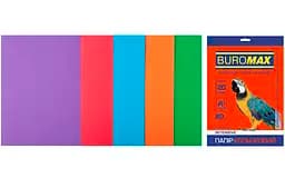 Набор цветной бумаги INTENSIVE, 5 цв., 20 л., А4, 80 г/м² BM.2721320-99 BUROMAX (4823078962263)